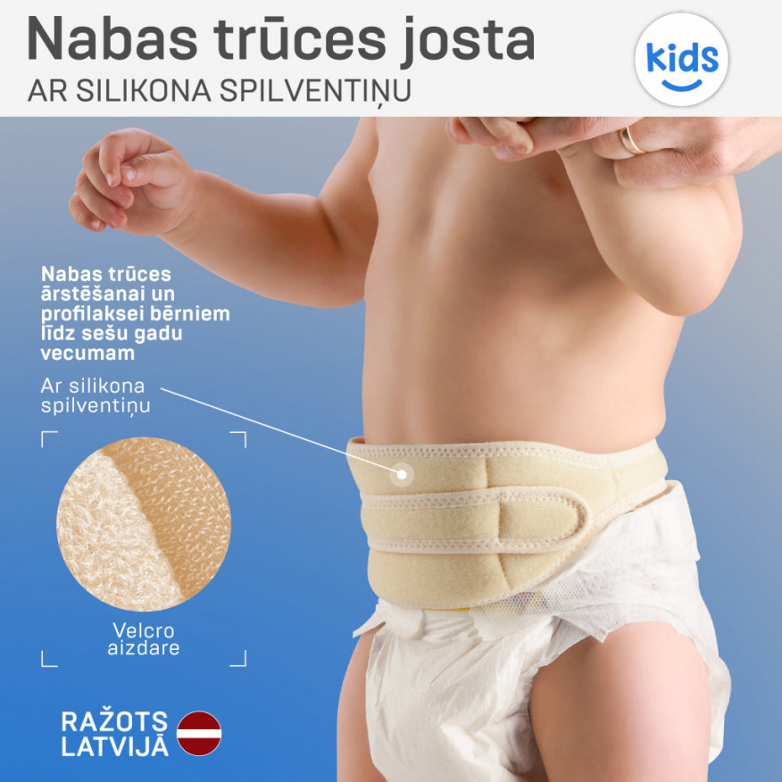 Cinturón elástico médico para hernia umbilical destinado a niños