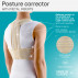 Medical elastic posture corrector with metal inserts. Comfort