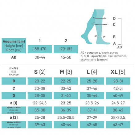 Bas pour genoux à compression médicale, avec motif. Pour les voyages, le quotidien et le bureau. Affaires