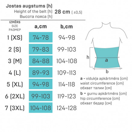 Juosmens ir kryžkaulio srities šildomasis diržas su merino ir angoros vilna