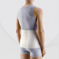 Lumbosacral warming belt with merino &amp; angora wool