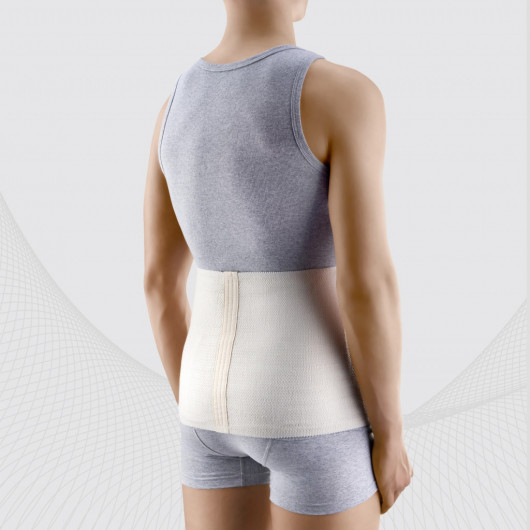 Lumbosacral warming belt with merino &amp;amp; angora wool