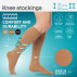 Medical compression knee stockings, unisex. LUX