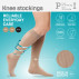 Medical compression knee stockings, unisex.