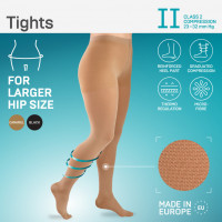 Medical compression tights for larger hip sizes. LUX MAX