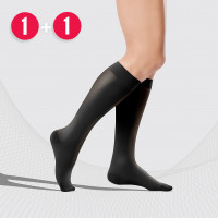 Tonus Elast Knee-High Medical Compression Stockings - Open Toe - Unisex -  23-32 mmHg Class II - Small - Long Length - Beige 