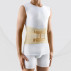 Corset de fixation lombaire élastique médicale avec inserts métalliques et sangles de réglage de la compression renforcées. Confort