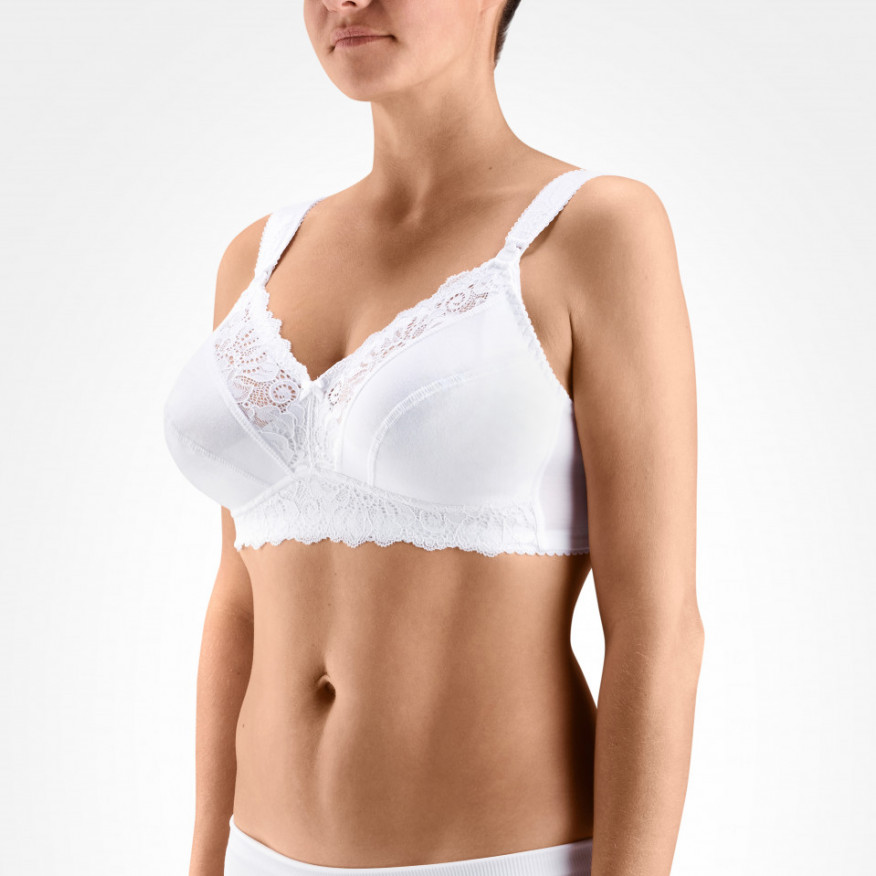 Lindex Maternity elastic nursing bra in white