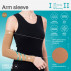 Medical compression arm sleeve. LUX