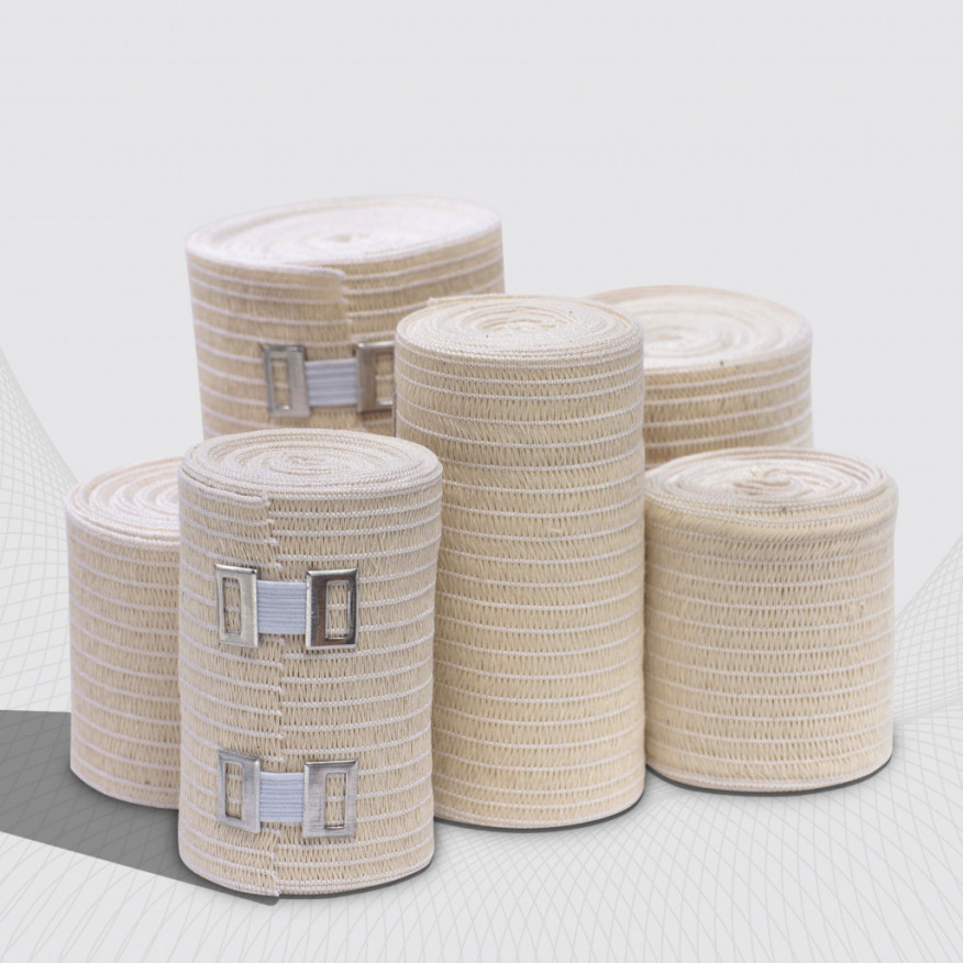 Elastic medical bandage ribbon compressive. High stretch, 100 mm Elastic medical bandage ribbon compressive. High stretch, 100 mm