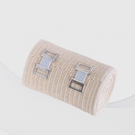 Elastic medical bandage ribbon compressive. High stretch, 100 mm