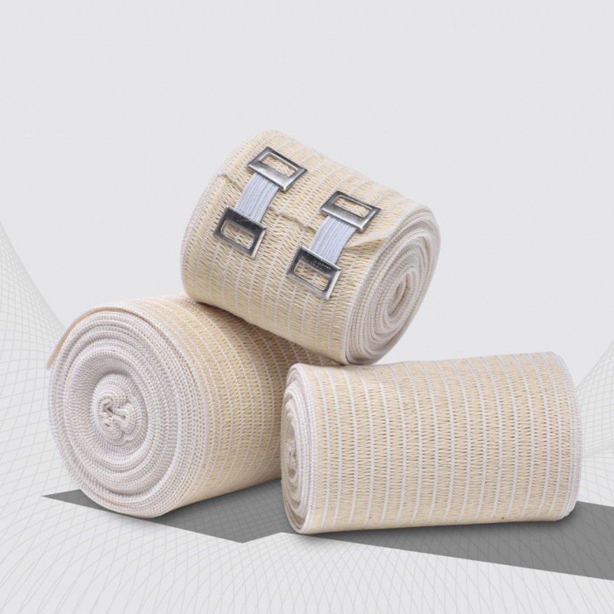 Elastic medical bandage ribbon compressive. High stretch, 100 mm Elastic medical bandage ribbon compressive. High stretch, 100 mm