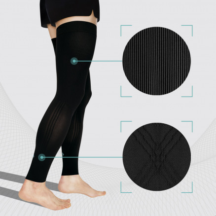 Manchon de compression sur toute la jambe pour le sport et le mode de vie actif, unisexe