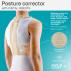 Correcteur de posture élastique médical avec inserts métalliques Comfort