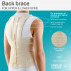 Medical elastic back brace for upper and lower spine. Comfort