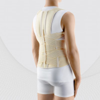 Medical elastic back brace for upper and lower spine. Comfort