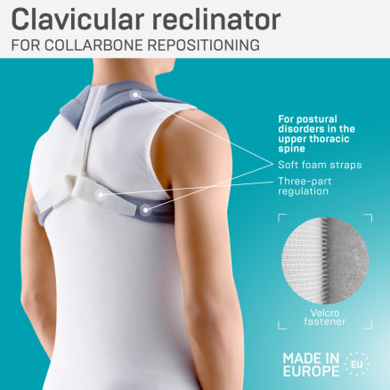 Reclinador clavicular para reposicionamiento de collarbone