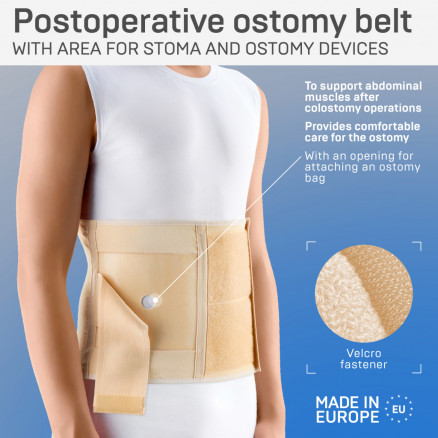 Бандаж медицинский эластичный послеоперационный, для стомированных больных.