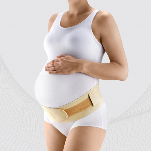 Ceinture de grossesse élastique médicale, avec un côté intérieur plus doux. LUX