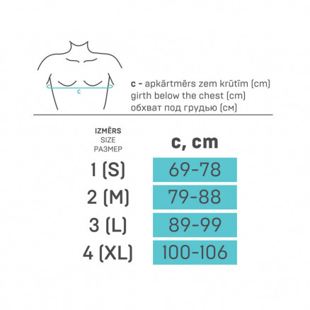 Correcteur de posture de soutien thoracique élastique à usage médical à partir de matériaux respirables et durables avec inserts métalliques.