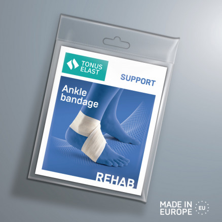 Elastic medical foot bandage (orthosis)