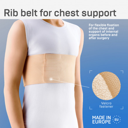 Medical belt for holding ribs