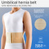 Medical elastic belt for umbilical hernia treatment for umbilical hernia, with a removable pad