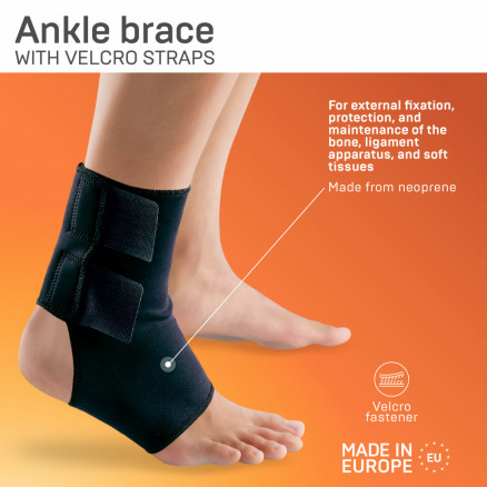 Medical elastic neoprene foot band, with Velcro fastener