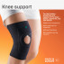 Medical neoprene knee band, with flexible inserts