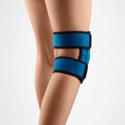 Medical neoprene knee band, with opening for kneecap, spring inserts, for children, universal. LUX