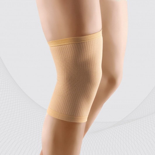 Venda tubular polivalente elástica, fijación de la articulación de la rodilla